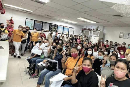 馬卡蒂培訓中心迎新活動學員大合照